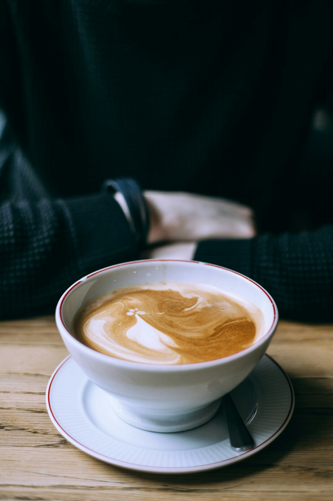 morning coffee at cafe