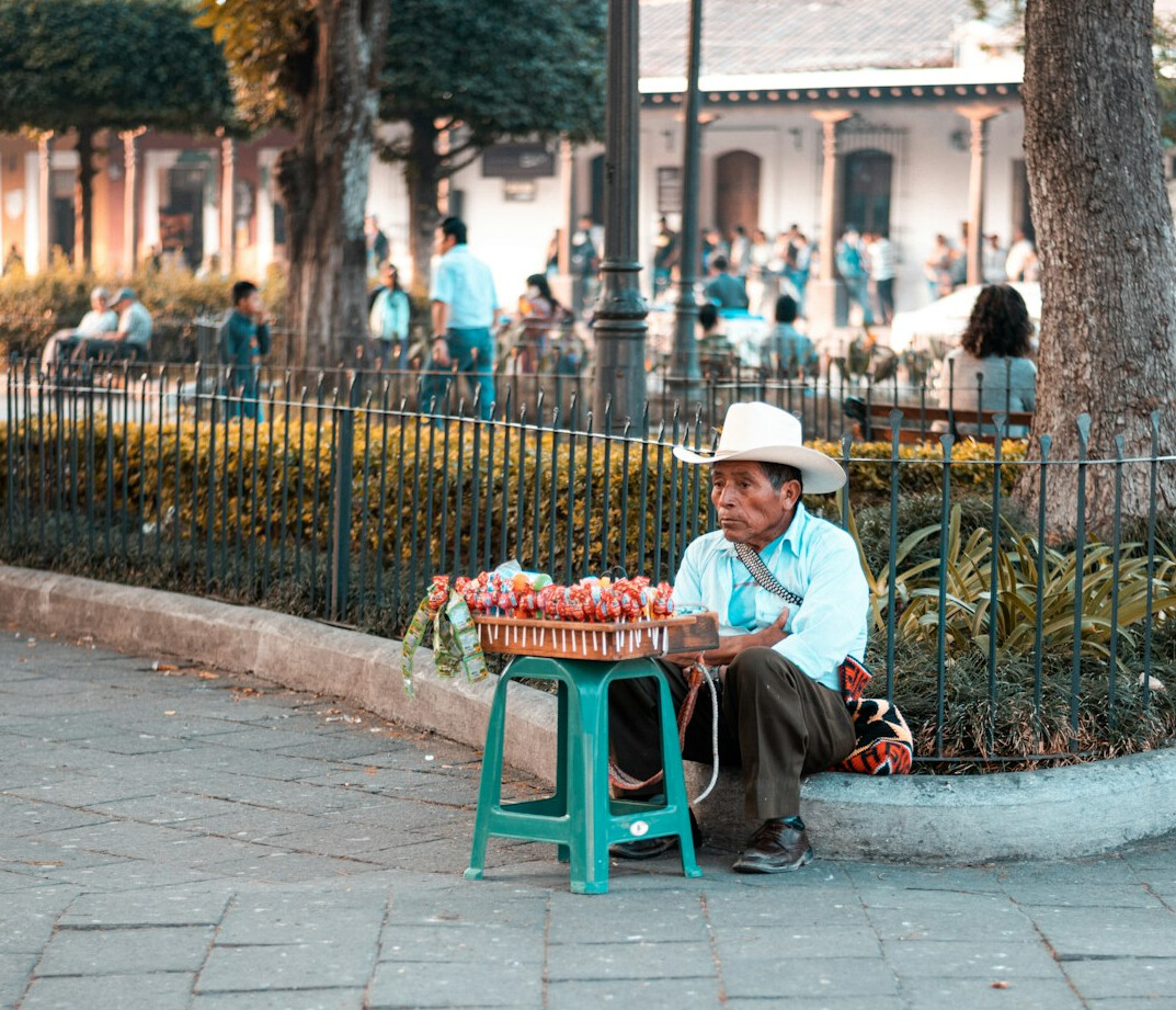 street vendor serving coffee