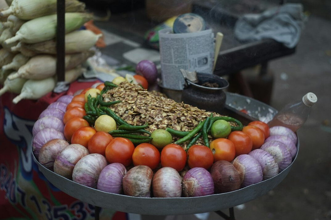 street vendor selling food